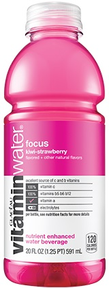 Glaceau vitaminwater - focus kiwi strawberry (12 x 591ml) - Pantree Food Service