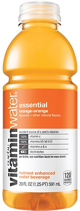 Glaceau vitaminwater - essential orange (12 x 591ml) - Pantree Food Service