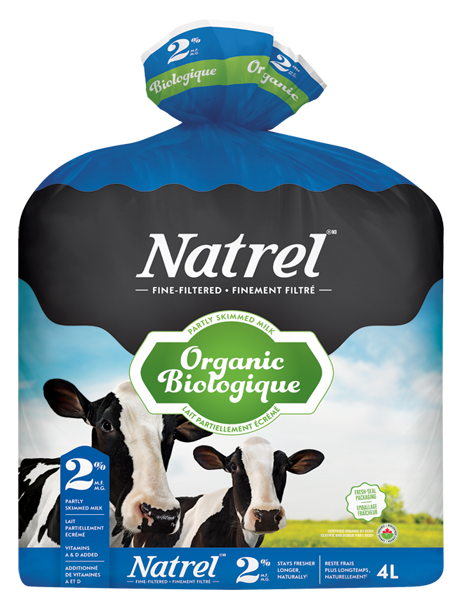 Natrel Organic 2% Milk (4 L Bag) (jit) - Pantree Food Service