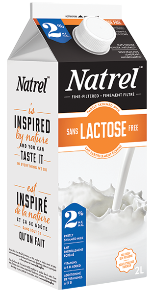 Natrel - 2L Lactose-Free Milk (2%) - LARGE - Pantree Food Service