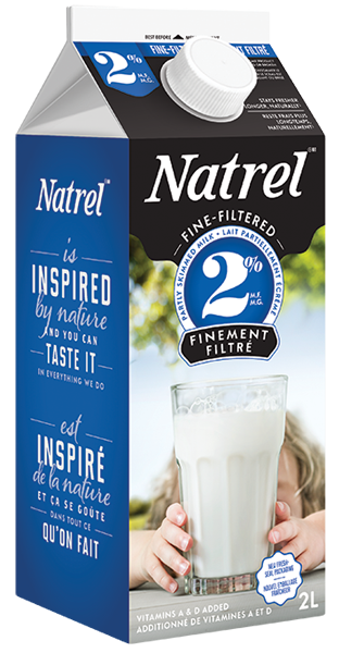 Natrel - 2 LITRE - Milk (2%)- LARGE - Pantree Food Service