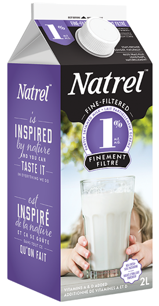 Natrel 1% Milk (2 L) (jit) - Pantree Food Service