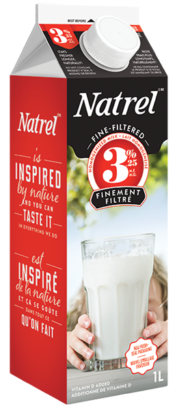 Natrel - 1L Milk (3.25%) (jit) - Pantree Food Service