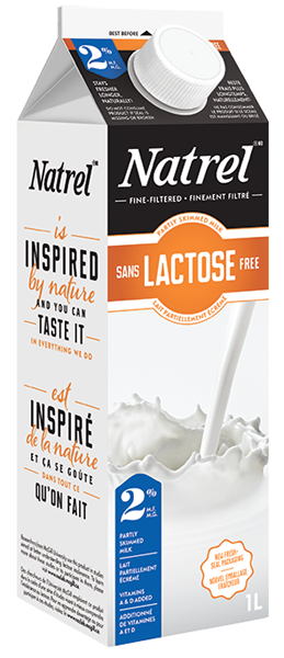 Natrel - 1L Lactose-Free Milk (2%) - Pantree Food Service