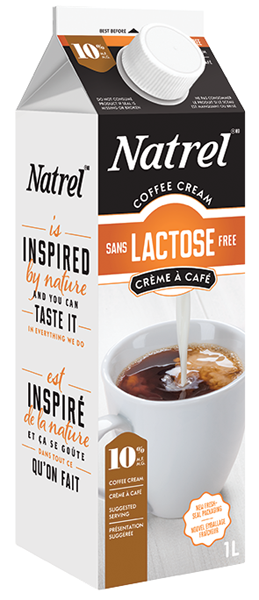 Natrel - 1L Lactose-Free Cream (10%) - Pantree Food Service