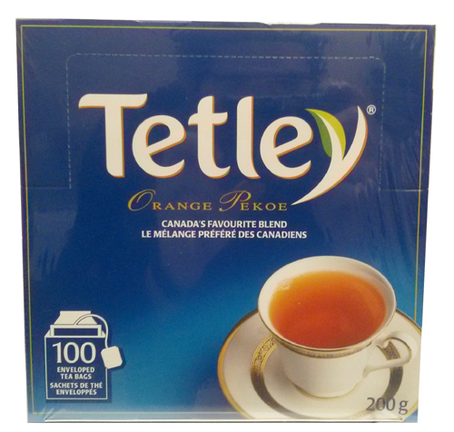 Tetley Orange Pekoe Individually Wrapped Tagged Tea Bags (100 s) - Pantree Food Service