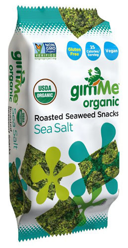 GimMe Roasted Seaweed Snacks Sea Salt  (Gluten Free, Organic, Vegan) (12-10 g) (jit) - Pantree Food Service