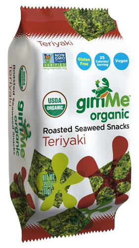 GimMe Roasted Seaweed Snacks Teriyaki (Gluten Free, Organic, Vegan) (12-10 g) (jit) - Pantree Food Service