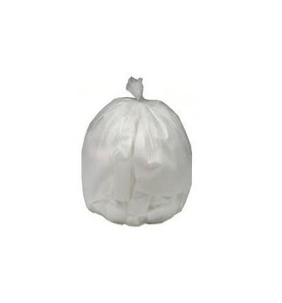 Garbage Bags - 26 x 36 Clear Strong Bio-Degradable Eco Logo Certified (200 Per Case) - Pantree Food Service