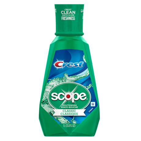 Crest Scope Mouthwash Classic Original Mint (6-1 L) (jit) - Pantree Food Service