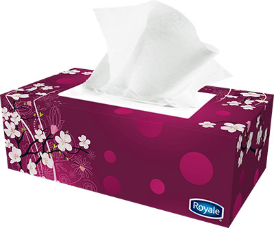 Royale Signature 3 Ply Facial Tissue (36x88) - Pantree Food Service