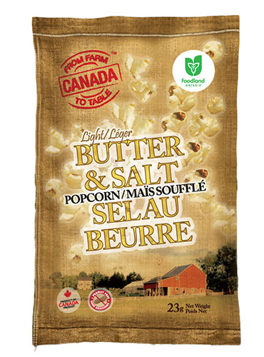 From Farm to Table - Popcorn - Butter & Salt (32x23g) - Pantree Food Service