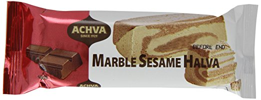 Achva Marble Sesame Halva (Kosher) (24-50 g) (jit) - Pantree Food Service