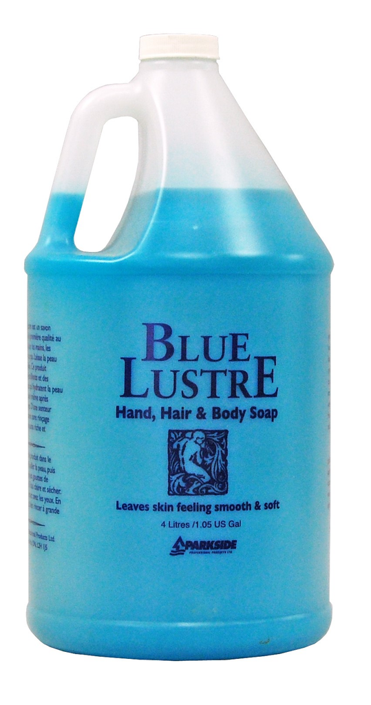 Blue Lustre Hair and Body Liquid Soap/Shampoo (4 - 4 L)(JIT) - Pantree Food Service