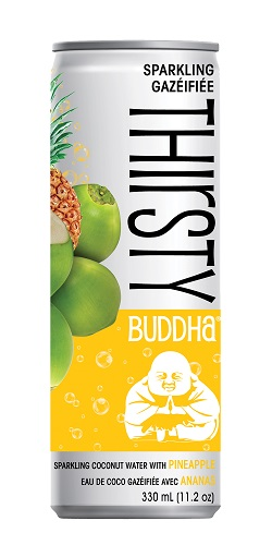 Thirsty Buddha - Sparkling Coconut Water with Pineapple (12x330ml) - Pantree Food Service