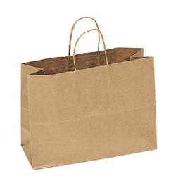 Kraft Handle Bag (16"x6"x12") (250 Per Case) (jit) - Pantree Food Service