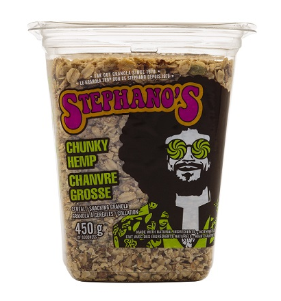 Stephano's Granola Tub Chunky Hemp (Kosher) (6-450 g) (jit) - Pantree Food Service