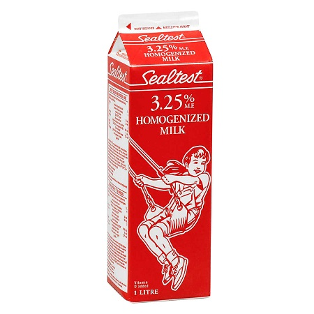 Sealtest 3.25% Homogenized (whole) Milk (1 L Carton) (jit) - Pantree Food Service