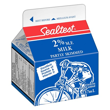 Sealtest 2% Milk (237 mL Carton) (jit) - Pantree Food Service