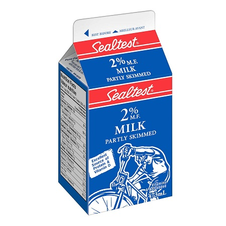 Sealtest 2% Milk (473 mL Carton) (jit) - Pantree Food Service