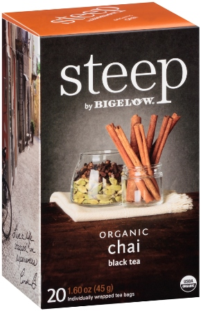 Bigelow Steep Organic Tea Chai (6-20's) (jit) - Pantree Food Service