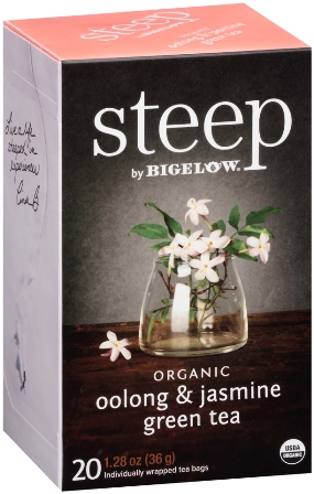 Bigelow Steep Organic Tea Oolong & Jasmine (6-20's) (jit) - Pantree Food Service
