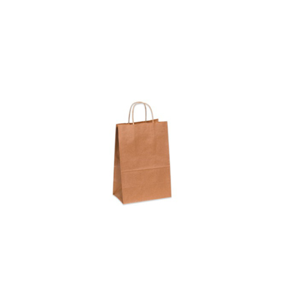 Kraft Handle Bag (12"x7"x12") (250 Per Case) (jit) - Pantree Food Service