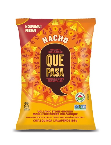 Que Pasa Tortilla Chips Nacho (Organic, Gluten Free, Non-GMO, Kosher, Vegan) (12-156 g) (jit) - Pantree Food Service