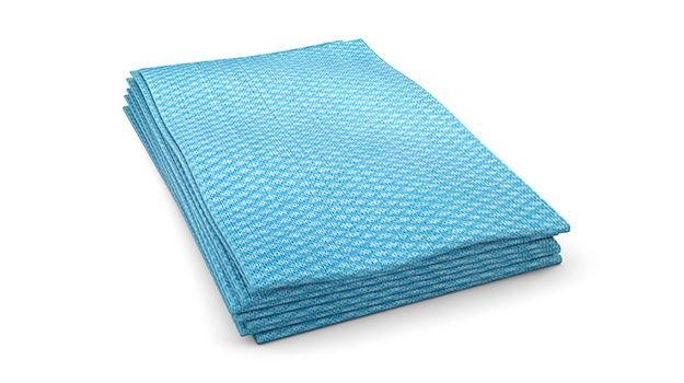 Cascades Pro Tuff - Job Economy Wiper White/ Blue Cloth Towel 1/4 Fold (w902) (200's) - Pantree Food Service