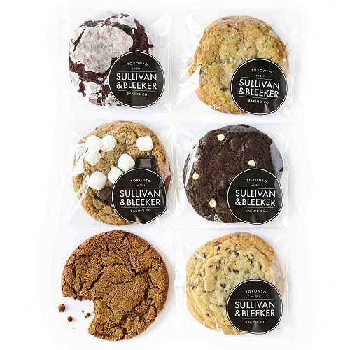 Sullivan & Bleeker Baking Co. Individually Wrapped Cookies Box 2 - 5 Day Shelf Life (Nut Free) (24 Assorted Cookies) (jit) - Pantree Food Service