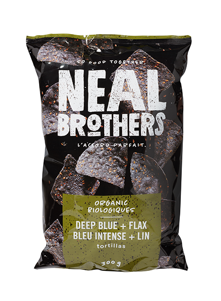 Neal Brothers Blue Tortillas With Flax (Gluten Free, Organic, Kosher, Nut Free, Vegan) (12-300 g) - Pantree Food Service