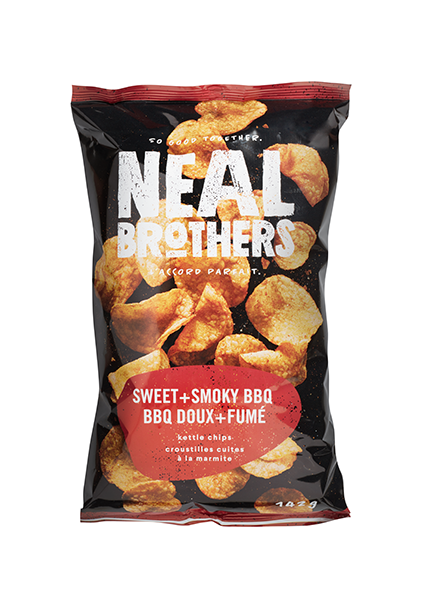 Neal Brothers Sweet And Smoky Bbq Kettle Chips (Gluten Free, Non-GMO, Vegan) (12-142 g) - Pantree Food Service