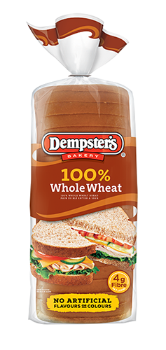 Dempster's - Whole Wheat Sandwich Bread Soft Slice (1-675g) - Pantree Food Service