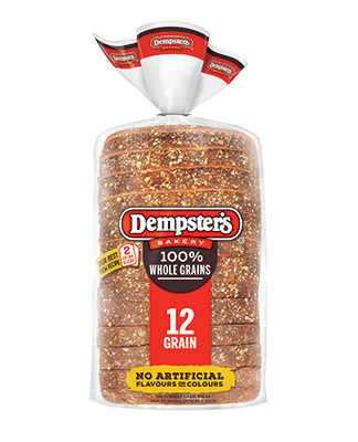 Dempster's Whole Grains Bread 12 Grain (1-600g) - Pantree Food Service