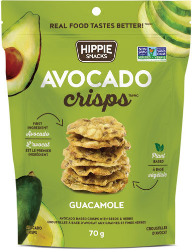 Hippie Snacks Avocado Crisps Guacamole (Gluten Free, Non-GMO, Vegan) (12-70 g) - Pantree Food Service