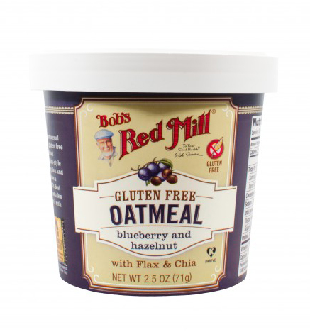 Bob's Red Mill Hot Oatmeal Cereal Blueberry Hazelnut (Gluten Free, Kosher, Vegan) (12-71 g) - Pantree Food Service