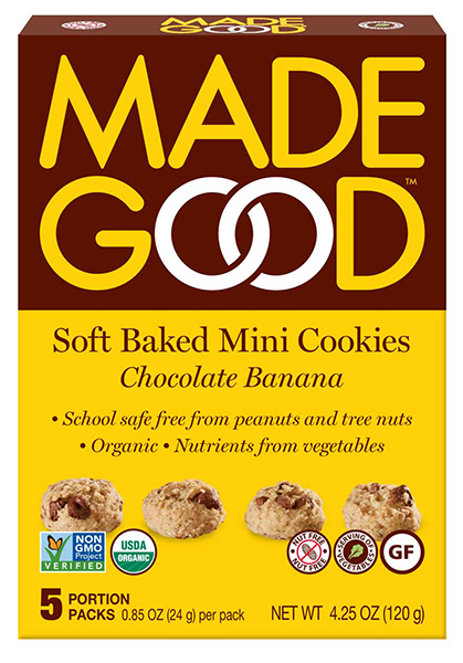 Made Good Soft Baked Mini Cookies Chocolate Banana (Case: 30-24 g) - Pantree Food Service