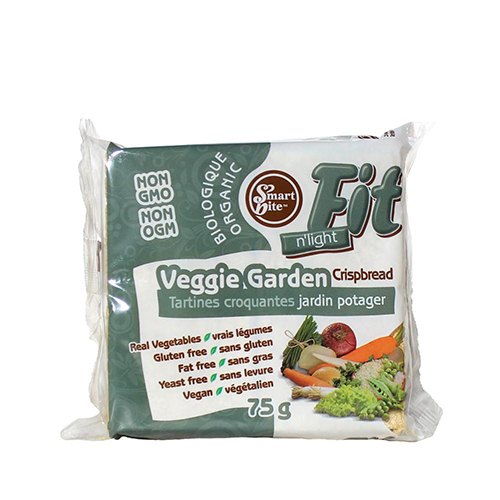 Smartbite Snacks Fit N' Light Crispbread Veggie Garden (Gluten Free, Peanut Free, Organic, Non-GMO, Kosher, Vegan) (12-75 g) (jit) - Pantree Food Service