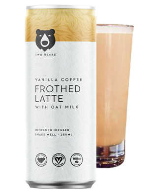 Two Bears - Frothed Vanilla Oat Milk Latte (6x207ml) - Pantree Food Service