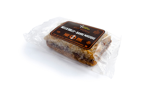 Sweets from the Earth Grab & Go Squares Hello Dolly - 3 Week Shelf Life (Non-GMO, Gluten Free, Dairy Free, Kosher, Vegan, Toronto Company)	 (12-70 g (Individually Wrapped)) (jit) - Pantree Food Service
