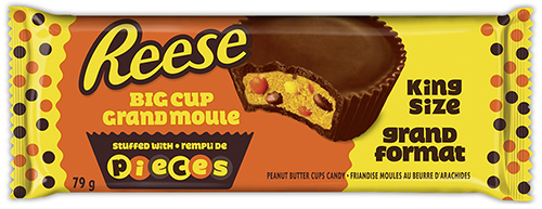 Reese's Pieces Big Peanut Butter Cup with Reese's Pieces, King Size (16-79 g) (jit) - Pantree Food Service