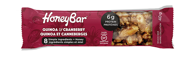 HoneyBar - Quinoa & Cranberry (15x40g) - Pantree Food Service