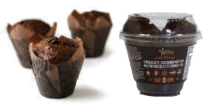 Sweets from the Earth Muffins Chocolate Zucchini - 4 Day Shelf Life (Gluten Free, Non-GMO, Dairy Free, Kosher, Vegan, Toronto Company) (9-140 g (Wrapped)) (jit) - Pantree Food Service