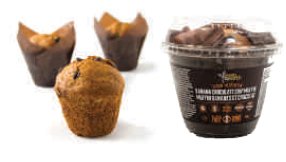 Sweets from the Earth Muffins Banana Chocolate Chip - 4 Day Shelf Life (Gluten Free, Non-GMO, Dairy Free, Kosher, Vegan, Toronto Company) (9-140 g (Wrapped)) (jit) - Pantree Food Service