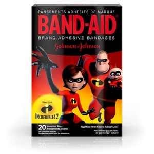 Band Aid Bandages Incredibles (1-20 ea) (jit) - Pantree Food Service