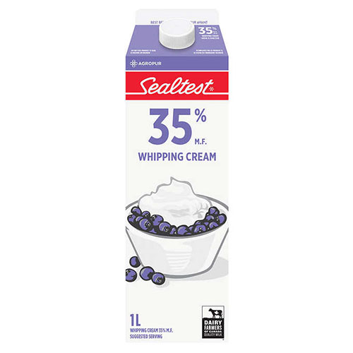 Sealtest 35% Whipping Cream (1 L Carton) (jit) - Pantree Food Service