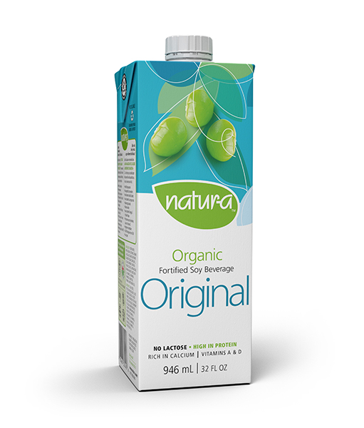 Natur-a Original Soy Beverage (Gluten Free, Organic, Non-GMO, Kosher, Vegan) (12-946 mL) (jit) - Pantree Food Service