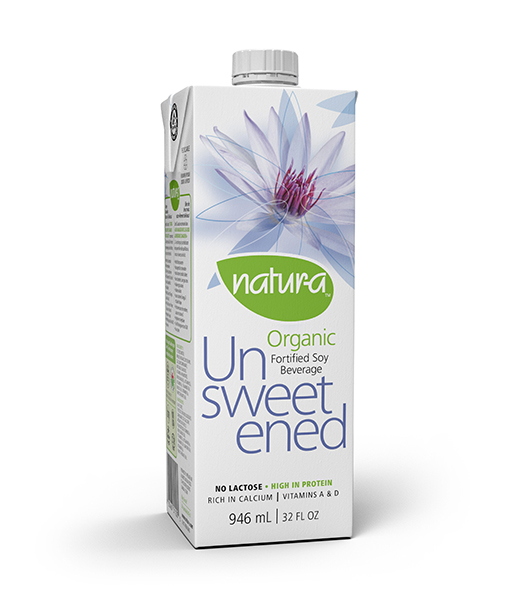 Natur-a Unsweetened Soy Beverage (Gluten Free, Organic, Non-GMO, Kosher, Vegan) (12-946 mL) (jit) - Pantree Food Service