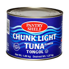 Pantry Shelf Chunk Light Tuna In Water (1.5 kg) (jit) - Pantree Food Service