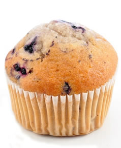 Fresh Baked Handcrafted Artisan Large Muffins Blueberry (12 Large Muffins) (jit) - Pantree Food Service